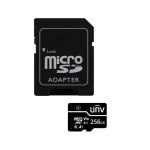 Cartão microSDXC Uniview 256 GB C10 U1 V10 A1 75 MB/s com adaptador
