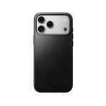 Nomad Traditional Hülle aus schwarzem Horween-Leder MagSafe für iPhone 18 Pro Max