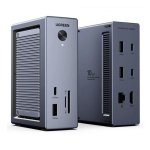 Dock Ugreen CM923 10 em 1 USB HDMI Ethernet Leitor Cartões