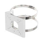 Suporte de poste Uniview para câmara bullet branco em aço