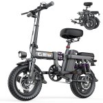 Bicicleta elétrica Toofly GE5 250W 48V 15Ah 14 polegadas dobrável