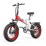 Klapp-E-Bike Zazawork CF1000 1000 W 48 V 20 Ah weiß