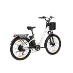 Bicicleta elétrica TTGO C2 Pro 36 V 18 Ah branca
