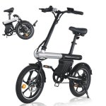Bicicletta elettrica pieghevole AVDL A11 250W Batteria 36V 12,8Ah Ruote 16"