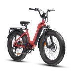 Vélo électrique Bodywel D9 250W 80Nm 48V 15Ah 26x4.0 Rouge