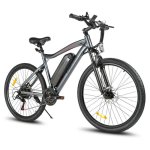Bicicleta Elétrica Samebike SY26-II 26" Cinza Shimano 21 Velocidades 13Ah