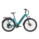 Bicicleta Eléctrica Urbana TTGO C5 250 W Batería Removible 648 Wh 27,5" Verde