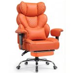 Silla Gaming GTPLAYER Ergonómica XXL 180 kg Reclinable 150° Reposapiés Naranja