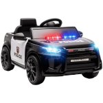 Coche Eléctrico Niños Policía Aiyaplay 12V 2 Motores Mando a Distancia Negro