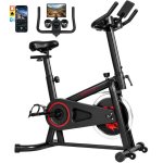 Bicicleta Estática Sportnow Resistencia Ajustable Bluetooth Volante 6 kg