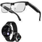 Blackview BV200 Occhiali intelligenti fotocamera IA traduttore neri