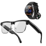 Blackview BV200 Occhiali intelligenti camera IA audio traduzione UV400 neri