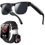 Blackview BV200 Lunettes intelligentes caméra IA traduction noires