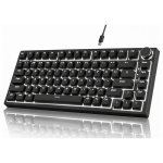 Teclado Ajazz AK820 mecânico gaming 75% USB-C Hot-Swap preto