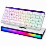 Teclado Aula HERO 68 HE Gaming Magnético 60% RGB Hot-Swap Blanco