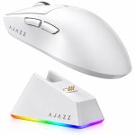 Ratón gaming Ajazz AJ139 V2 MC inalámbrico tri-modo 24 000 DPI negro con base RGB