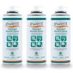 Pulvérisateur Ewent Isopropylique 200ml Pack 3 Unités Nettoyage Électronique