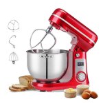 Batidora de pie BioloMix BM601 1200 W 6 L 6 Velocidades + Pulse Roja