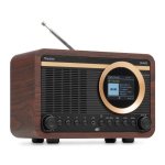Radio Audizio Ovaro 20 W Bluetooth DAB+ FM USB AUX madera oscura