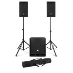 Conjunto de altavoces Power Dynamics Combo1200 1200 W Bluetooth con soportes