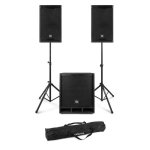 Altavoces activos 2.1 Power Dynamics Combo1500 1500 W Bluetooth con soportes