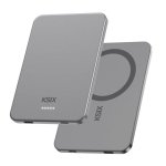 Power Bank Ksix MagSlim 3.000 mAh 20 W Apta para avión Gris
