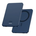 Power Bank Ksix MagSlim 3000 mAh 20 W Apta para avión Azul