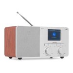 Radio despertador Audizio Rosta 40 W DAB+ FM Bluetooth USB AUX aluminio