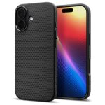 Capa Spigen Liquid Air em TPU preta antichoque para iPhone 17