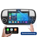Autorradio JUNSUN 7" 2 DIN CarPlay Android Auto Bluetooth Fiat 500 2007-2015