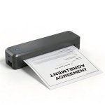 Imprimante thermique portable A4 Bluetooth USB sans encre 620 g Noir