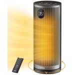 Chauffage céramique Ateroll oscillant 2000W avec télécommande, thermostat réglable