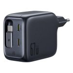 Caricatore Baseus 67 W con 3 porte USB-C 0,8 m Nero