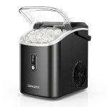 Máquina de Gelo Euhomy 15 kg 24h Granulada Preta