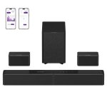 Barra de sonido Ultimea Poseidon M90 5.1.2 Bluetooth HDMI eARC Dolby Atmos