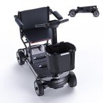 Scooter eléctrico plegable HillMiles Ease 2 Pro 4 ruedas 270 W 24 km 19 kg Negro