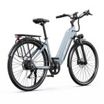 Bicicleta eléctrica OneSport OT05Max 250 W 36 V 22,5 Ah 700C gris