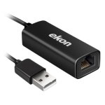 Hub Ekon 1 port USB 2.0 vers RJ-45 ECITUSBLANK noir