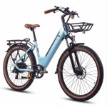 Bicicleta eléctrica urbana Kaisda K601 250 W 576 Wh 26" Shimano 7 velocidades