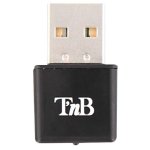 Adaptador WiFi USB TnB ADWF300N 300 Mbps 2,4 GHz negro
