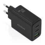 Carregador GaN AISENS 67W 2x USB-C PD3.0 1x USB-A
