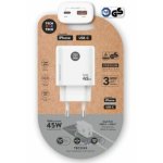 Carregador de parede GaN 45W USB-C USB-A Tech One Tech branco