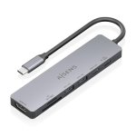 Dock USB-C Aisens ASUC-7P048-GR 7 en 1 HDMI 4K 100 W