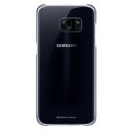 Samsung Funda Clear Cover Transparente y Negra para Samsung Galaxy S7 Edge
