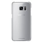 Samsung Funda Clear Cover Transparente y Plata para Samsung Galaxy S7 Edge