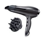 Phon Ionico Remington D5220 Pro-Air Turbo 2400W 3 Temperature 2 Velocità Accessori Nero