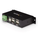 Hub USB Startech ST4200USBM 4 portas USB 2.0 industrial metálico