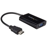 Adapter Startech HDMI auf VGA mit Audio 1080p Schwarz