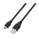 Nanocable Cabo USB 2.0 Tipo A para Mini USB Tipo B Macho/Macho 0.5m