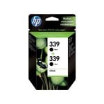 HP 339 Pack 2 Cartuchos Tinta Original Negro